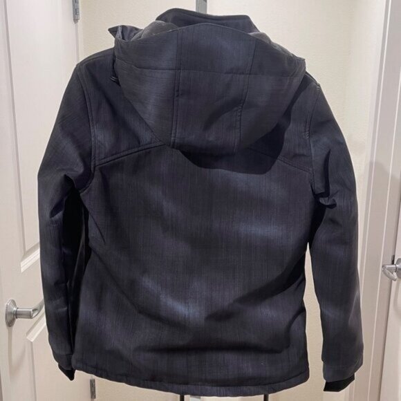 Eldera Women’s XS Softshell Ski Jacket Blue Gray Lightweight Windproof Hooded - Picture 2 of 16